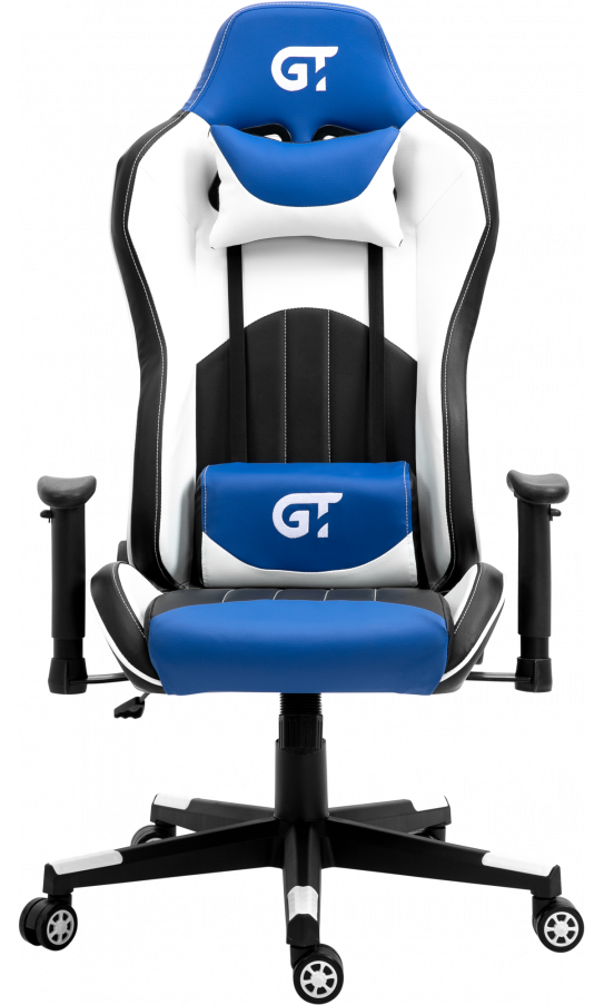 Геймерське крісло GT Racer X-5813 Black/Blue/White Геймерське крісло GT Racer X-5813 Black/Blue/White